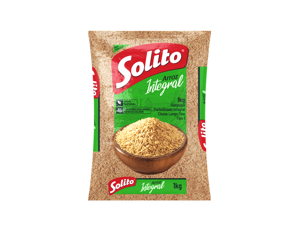 ARROZ INTEGRAL SOLITO 1 KG (FDO 10 PCT)